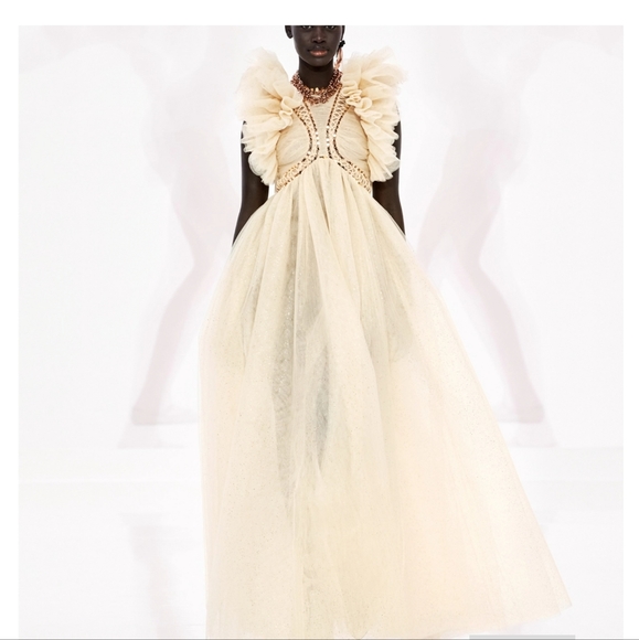Zimmermann Dancer Glitter Tulle Ruffle Gown sz 1 NWT - Picture 7 of 9
